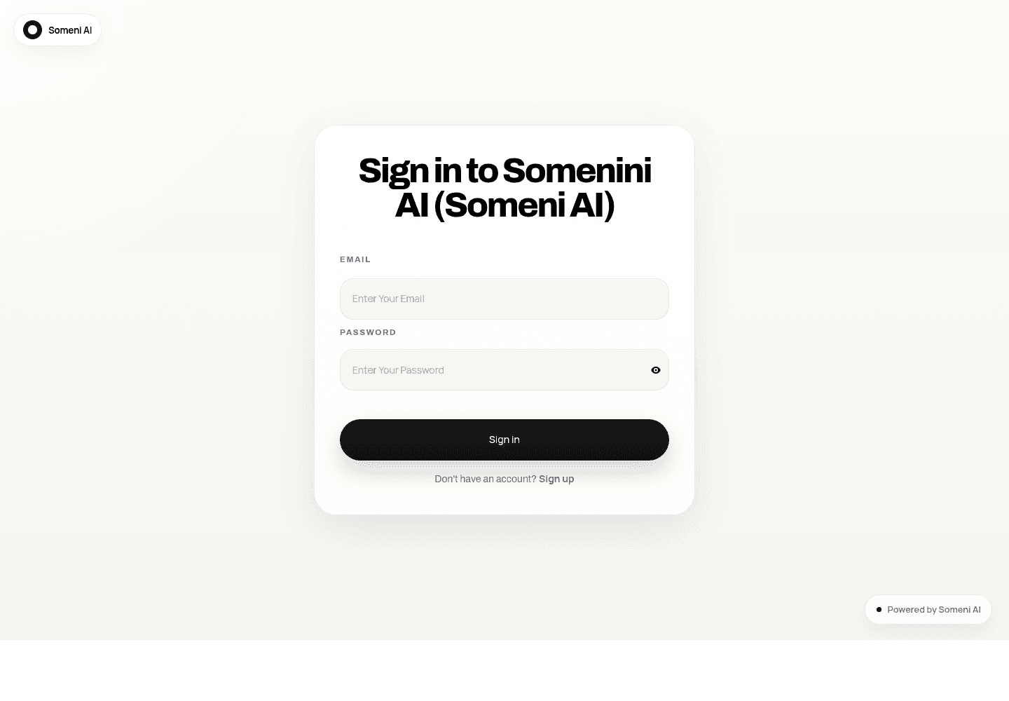 Someni AI project preview