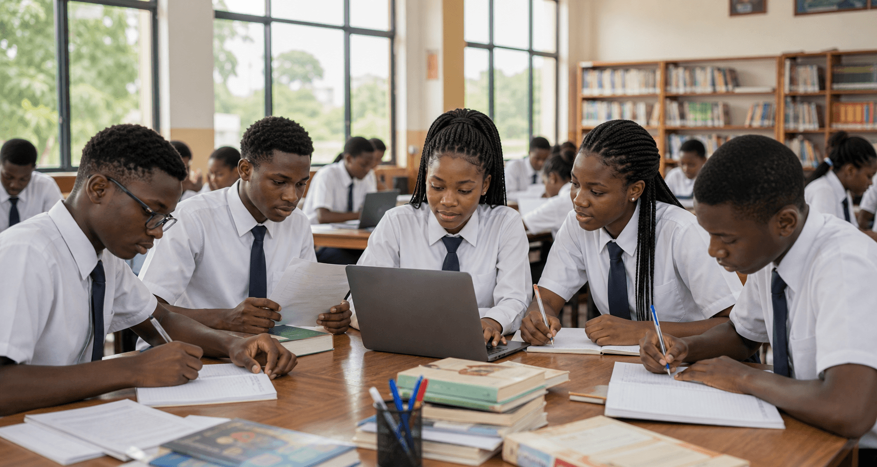 Students revising together with Stanceweb study support